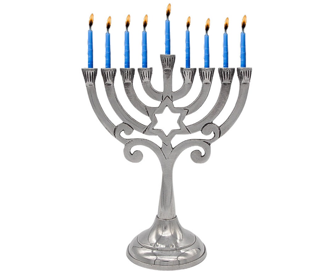 Star of David menorah Candle Holder for Hanukkiah Etsy