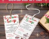 Snowman Soup | Hot Cocoa Printable | School Treat | Classroom Holiday Treat| Hot Chocolate Gift | Hot Chocolate Tag | personalized hot cocoa