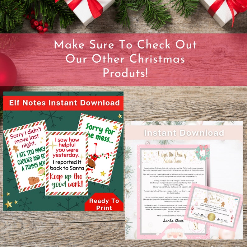 Printable Letter to Santa | Activity Book | Christmas Santa Download | Christmas Printable | Christmas Coloring Book | Christmas Bundle image 4