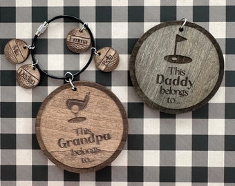 Personalized Golf Gift for Mom, Golf Gift for Dad, Golf Gift for Grandma, Golf Gift for Grandpa, Golf Bag Tag, Golf Ball Gift, Father's Day