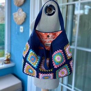 Afghan Tasche, Oma Platz Tasche, Henkeltasche, Oma Platz Häkeltasche, Häkeltasche, Schultertasche, Strandtasche, Mama Tasche, Mama Personal Tasche, Handtasche