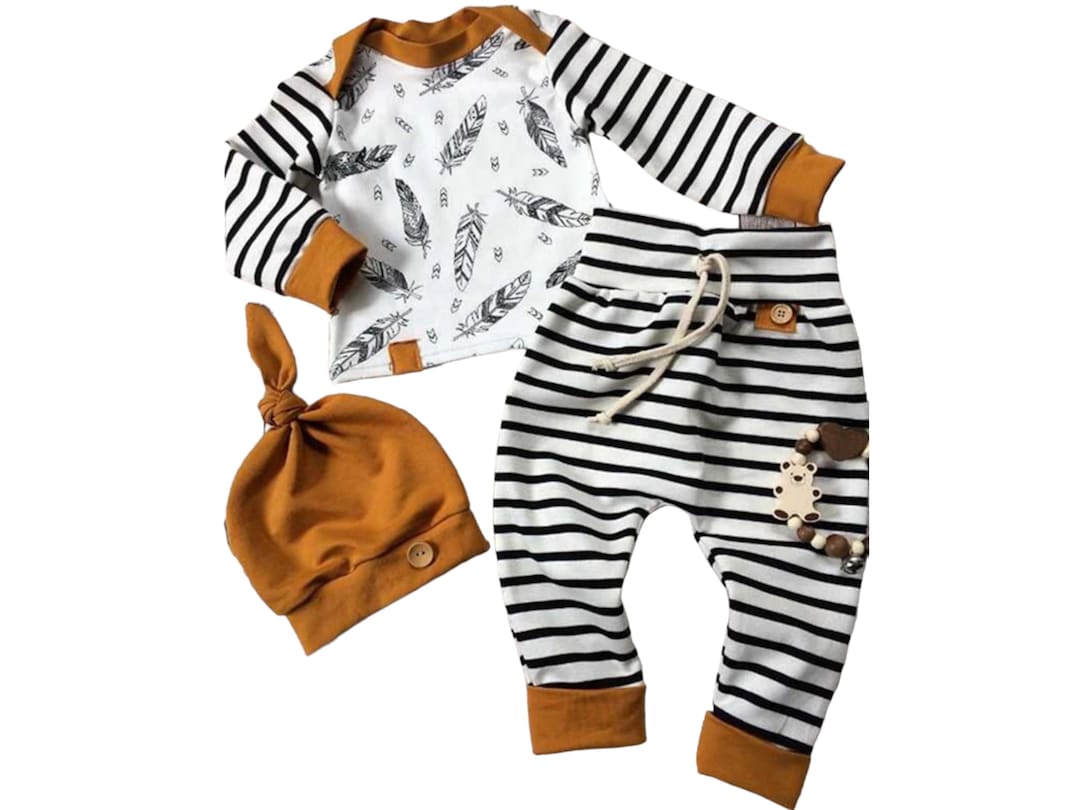 3pcs/set Newborn Baby Clothes Sets Autumn and Winter Cotton Etsy