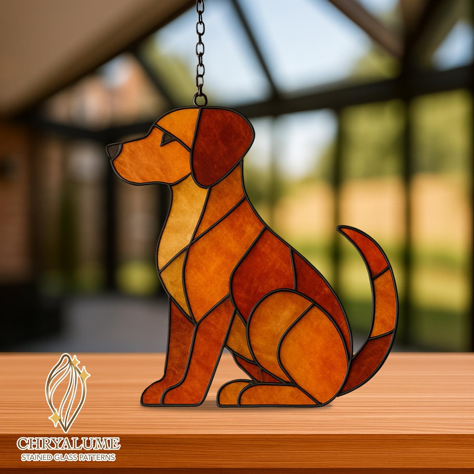 Stained Glass Dog Patterns