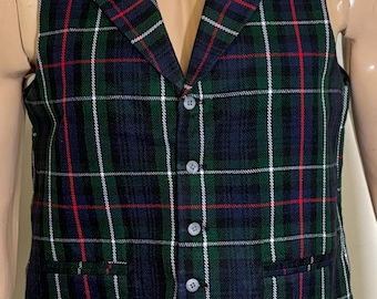 Scottish Mackenzie Tartan Vest: Men's Formal Waistcoat