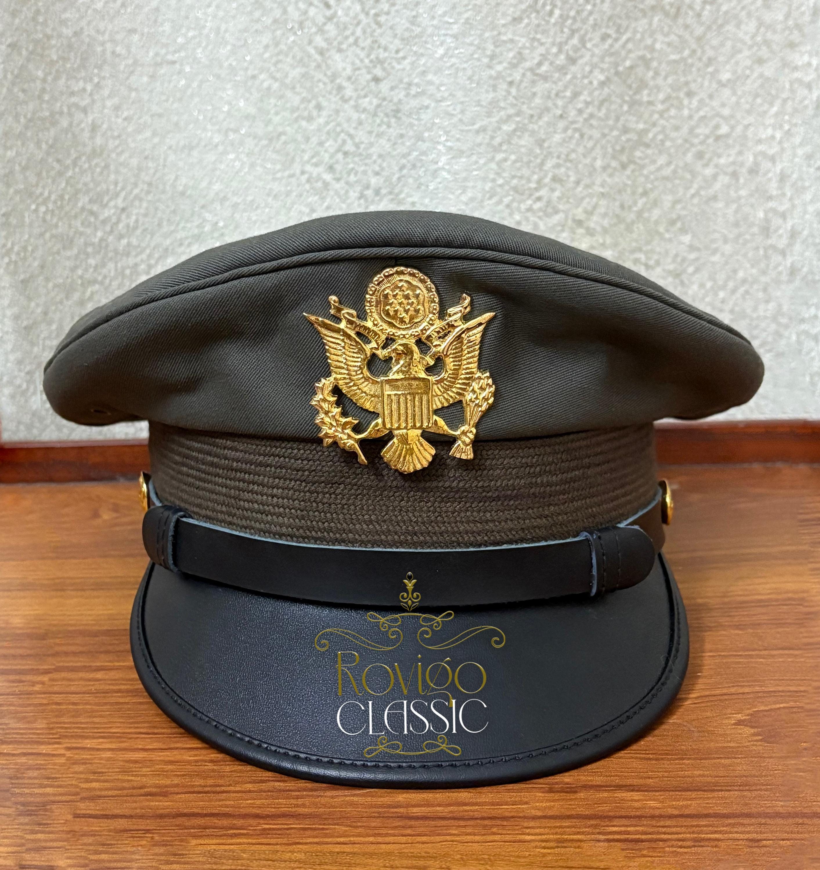 Agsu Ribbons Handmade U.S. Army AGSU Service Cap: Heritage Green Dress Cap, Gold ...