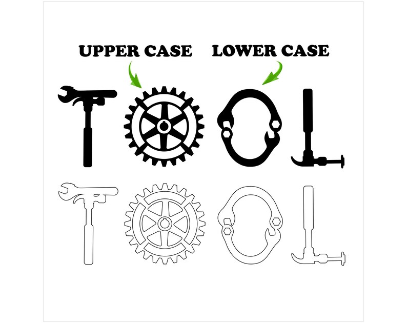 Tool Font Tool Font TTF SVG PNG | Mr Fix Font Otf, Tools Alphabet, Tool Letters ...