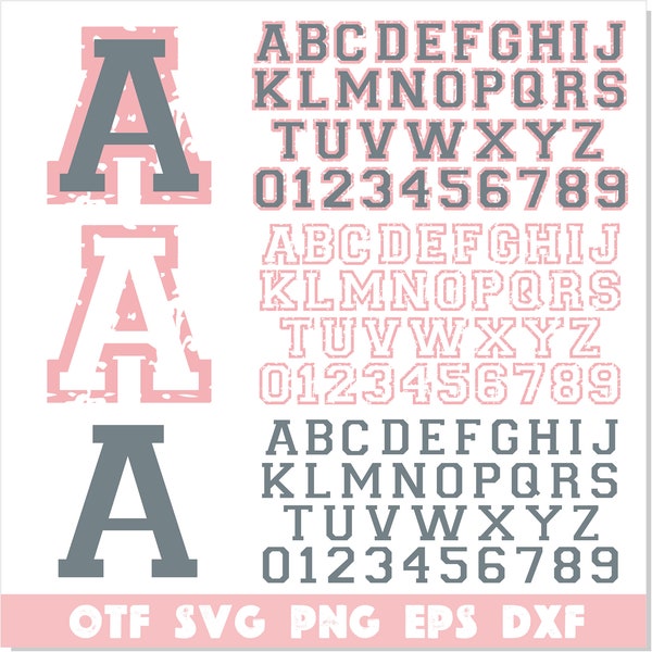 Sport Varsity College Outline Distressed Font OTF SVG PNG | College font ttf, Sport Outline font otf, Sport font svg, Varsity font svg png