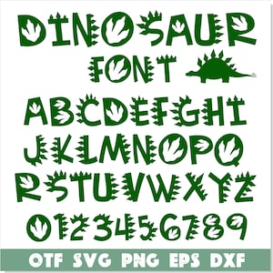 Dinosaur Font ttf, Dinosaur Font svg, Dinosaur Font png, Dinosaur svg, Baby Font Kids Fonts Childrens Font Dinosaur letters svg Dinosaur png