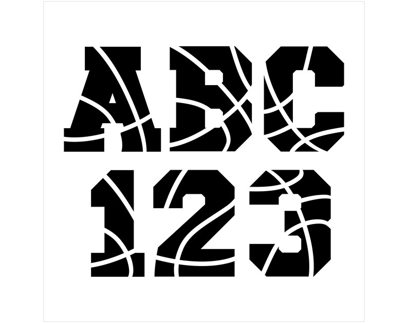 Basketball Font OTF, Basketball Font Svg, Sports Font, Basketball Svg, Sport Font Svg