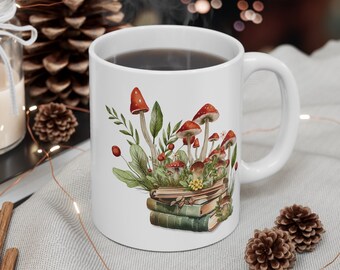 Mushroom Mug - Colorful Ceramic Cottagecore Design Gift for Her