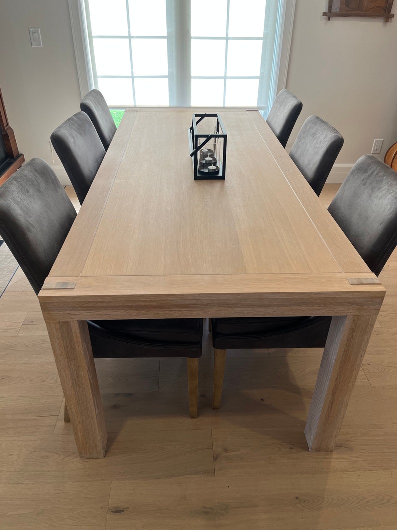 White Oak Dining Table - Etsy