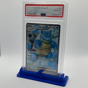 PSA-kaarthouder / kaarthouder - Pokemon-watertype - aanpasbaar Pokemon-themacadeau - meerdere symbolen kleuren - koop meerdere om te besparen!