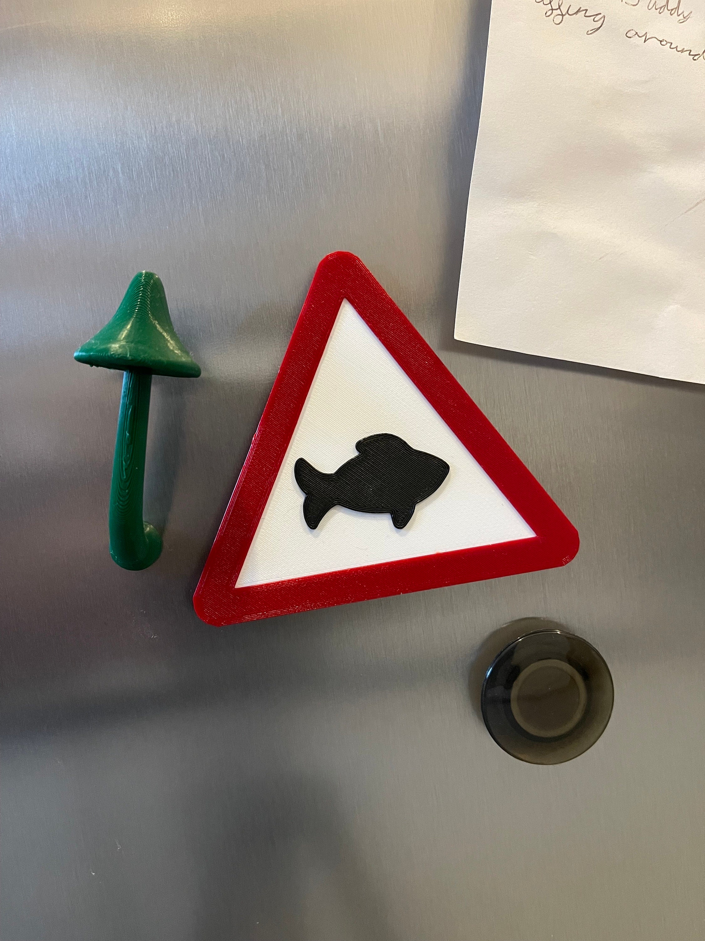 Segnale Squalo Di Avvertimento Per Acquario – Decorazione In Resina Gialla, Base Zavorrata, Per Pesci E Gamberetti, Mini E Tartarughe