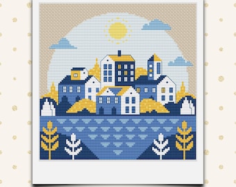 Town of Harmony by Star Stitch Designs - PDF Instant Download Pattern - DIGITAL chart - Counted cross stitch