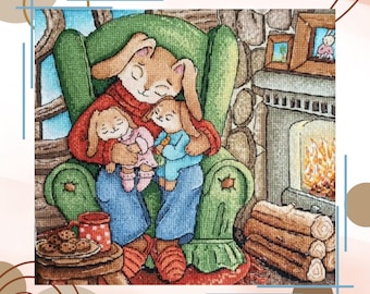 Cozy Dreams by Vihola Cross Stitch - PDF Instant Download Pattern - DIGITAL chart - Counted cross stitch