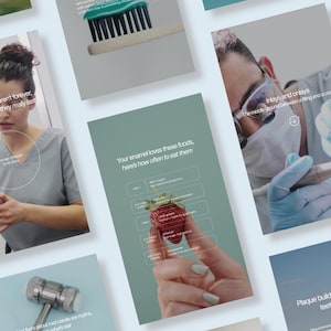 Dentist Instagram Reels With Captions, Dental Clinic Social Media Bundle, Dental Marketing, Dentist Instagram Post Template, Dental Branding