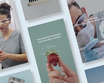 Dentist Instagram Reels, Social Media Templates with Captions (Canva)