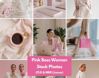 Pink Businesswoman Stock Photos | PLR MRR License