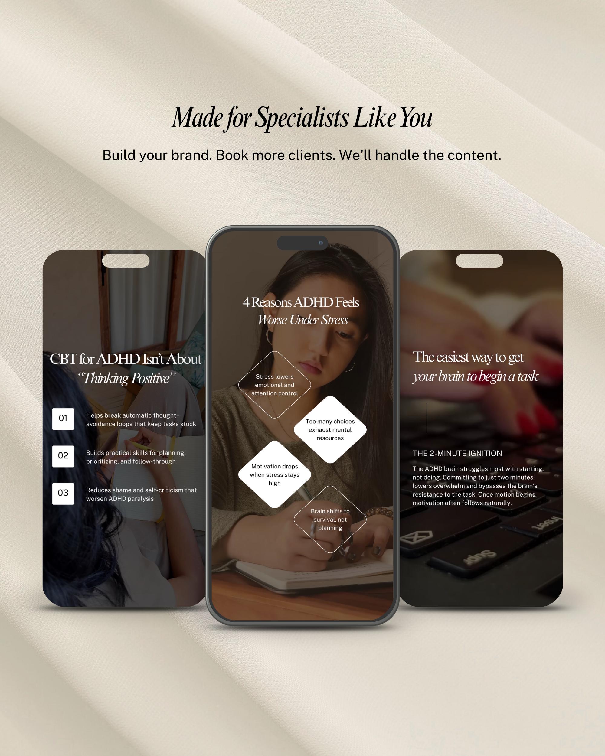 Therapist Instagram Reels Canva Bundle | Mental Health Video Templates ...
