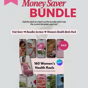 PCOS Instagram Reels: Women's Health Instagram Canva Templates (Digital Download) image 4