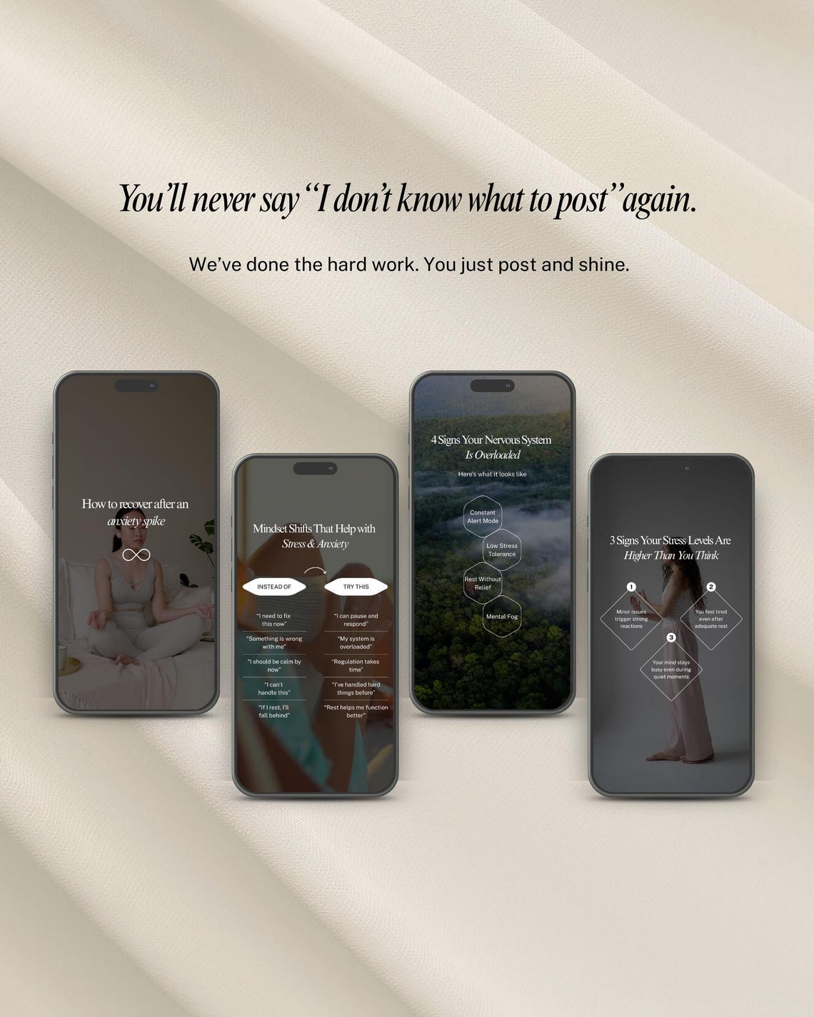 Therapist Instagram Reels Canva Bundle | Mental Health Video Templates ...