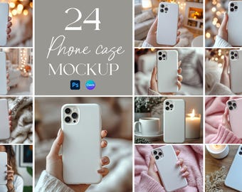 Phone Case Mockup Bundle, Tough Case Mockup Suite, iPhone Cover Mockup, Smartphone Case Mockup, Editable Device Case Mockup, Phone Mockup