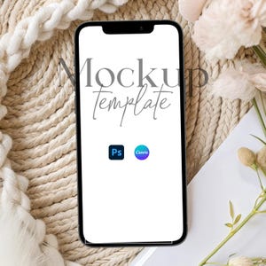Smartphone Screen Mockup, Phone Screen Mockup, Neutral Phone Mockup, Wedding Evite Phone Mockup, Cellphone Mockup, Shower Mobile Mockup