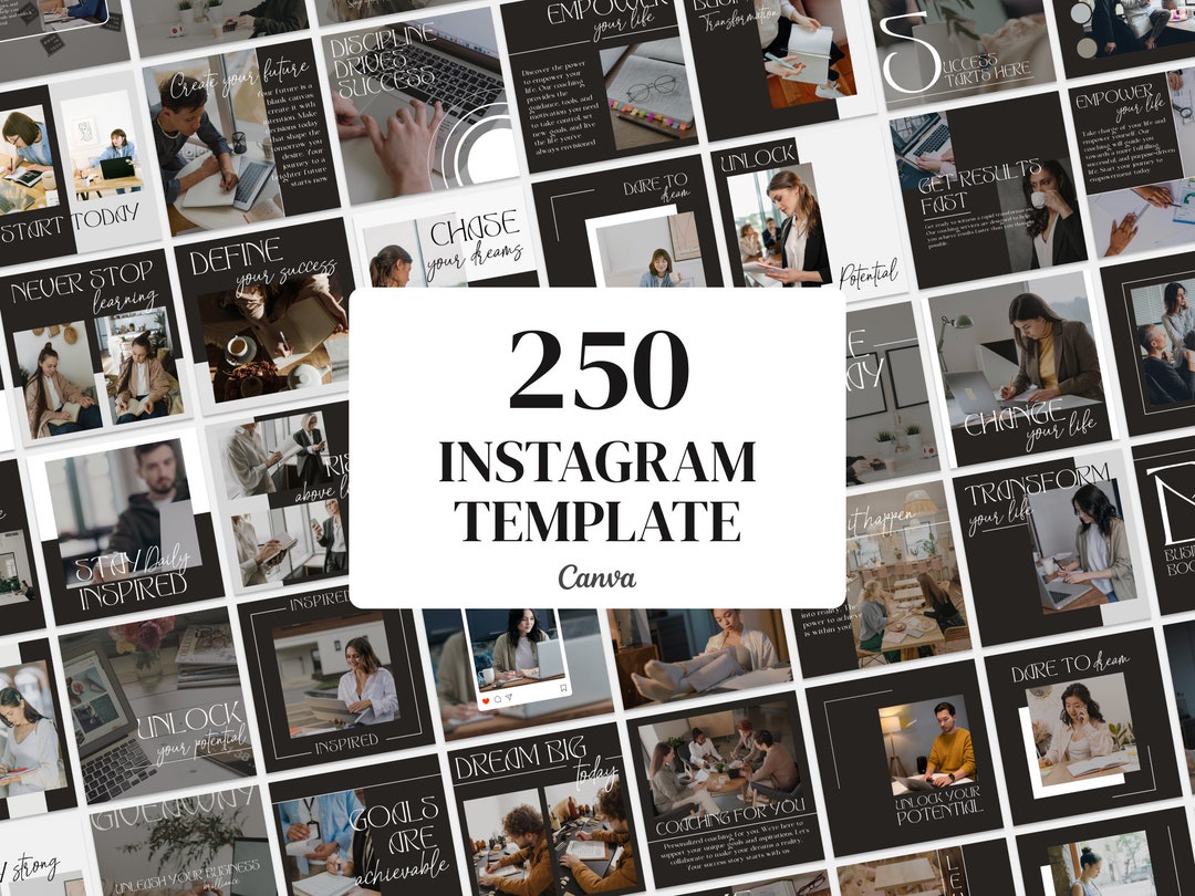 Coaching Instagram Templates for Canva Life Coach Template Small ...