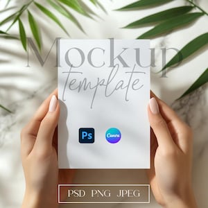Groen verjaardagsuitnodiging mockup, bruids douche uitnodiging mockup, lege 5 x 7 kaart mockup, bewerkbare witte kaart mockup, duidelijke kaart mockup