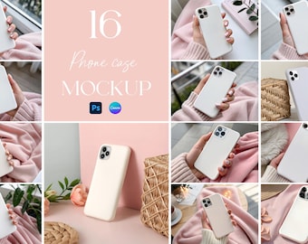 Phone Case Mockup Bundle, Tough Case PSD Mockups, iPhone Cover Canva Mockup, Smartphone Case Mockup Editable Device Case Mockup Phone Mockup