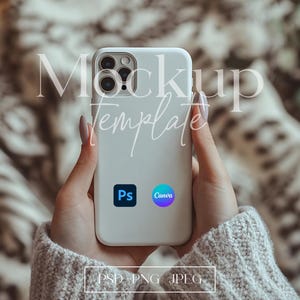 Clear Phone Case Mockup, Hand Holding Phone Mockup, Smartphone Case Mockup, CanvaTough Case Mockup, iPhone Case Mockup, Phone Cover Mockup