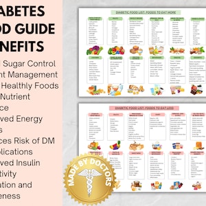 Peut inclure: Une infographie blanche et verte intitul&eacute;e "Guide alimentaire du diab&egrave;te Avantages" liste les aliments &agrave; manger plus et moins pour g&eacute;rer le diab&egrave;te. L'infographie comprend une liste des avantages d'un r&eacute;gime alimentaire diab&eacute;tique, tels que le contr&ocirc;le de la glyc&eacute;mie, la gestion du poids et l'am&eacute;lioration des niveaux d'&eacute;nergie. L'infographie comprend &eacute;galement une liste des aliments &agrave; manger plus et moins, tels que les fruits, les l&eacute;gumes, les c&eacute;r&eacute;ales compl&egrave;tes et les prot&eacute;ines maigres.