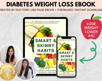 Diabetes Weight Loss Ebook: Smart & Skinny Habits (Digital Download)