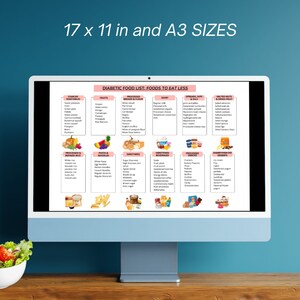 Peut inclure: Un &eacute;cran d'ordinateur affichant une liste d'aliments pour diab&eacute;tiques imprimable. La liste est divis&eacute;e en cat&eacute;gories telles que les fruits, les l&eacute;gumes, les produits laitiers, les pains et les farines, les tartinades, les trempettes et les huiles, les noix sal&eacute;es et les graines, les viandes transform&eacute;es et les graisses raffin&eacute;es, les p&acirc;tes et les nouilles, les boissons sucr&eacute;es, les friandises sucr&eacute;es, les collations transform&eacute;es, les boissons sucr&eacute;es et les desserts sans sucre. La liste comprend les aliments &agrave; consommer moins souvent.