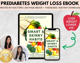 Prediabetes Weight Loss eBook: Meal Plan, Recipes, and More (Digital Download)