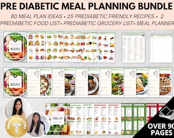 Prediabetic Meal Plan Bundle: 80+ Recipes & Food List (PDF)