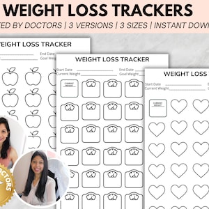 Doctor Created-Weigh In,Fitness Tracker,Exercise Tracker, Health Tracker,Workout Tracker,Activity Log, Pounds lost challenge, Bullet journal