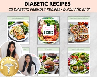 25 Diabetic Recipes: Doctor Made Meal Plan (Digital Download)