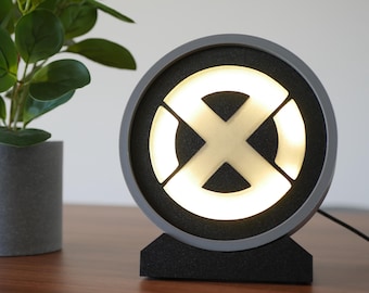 Crypto LED-bureaulamp – Nachtlampje met aanpasbare symbolen en kleuren