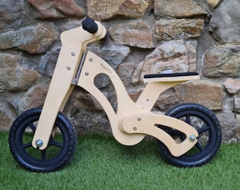 Bauplan für ein hölzernes Laufrad für Kinder. (Druckbare PDF-Datei. Bonus: DWG-Datei für CNC-Fräsen) + Schritt-für-Schritt-Anleitung.