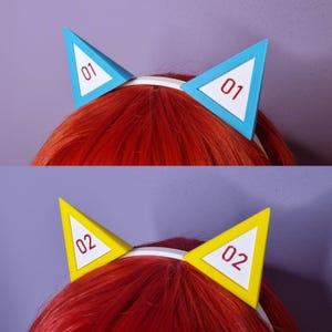 Par de orejas de neko, cosplay de mascota vocal, orejas de gato en la diadema