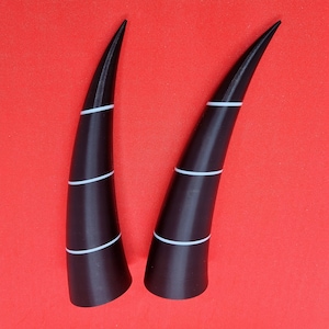 Pair of cosplay horns, 3d printed imp horns, with/without headband image 8