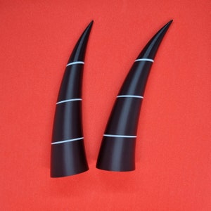 Pair of cosplay horns, 3d printed imp horns, with/without headband image 6