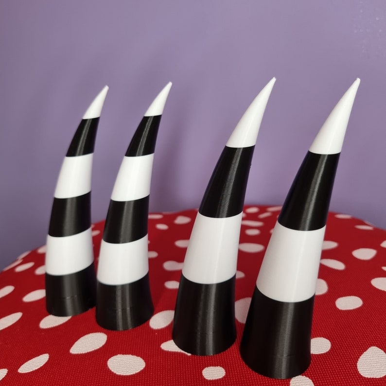 Pair of Cosplay Horns, 3d Printed Imp Horns, With/without Headband, Two