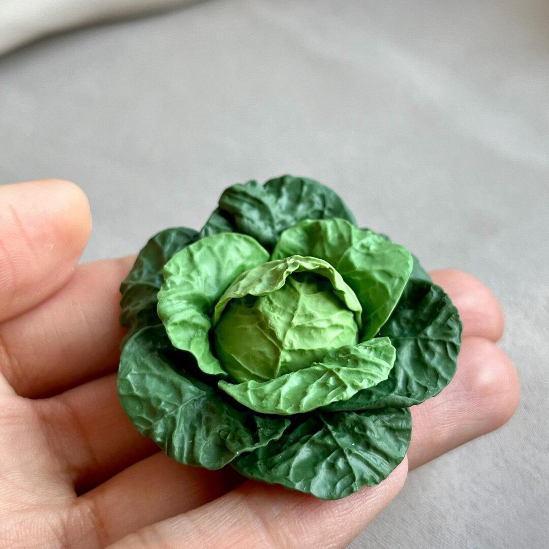 Realistic Miniature Cabbage: 1/6 1/12 Scale Dollhouse Vegetable - Etsy
