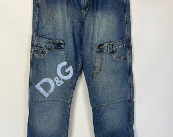 Vintage Dolce&Gabbana Double Multipocket Jeans Pants 34x32