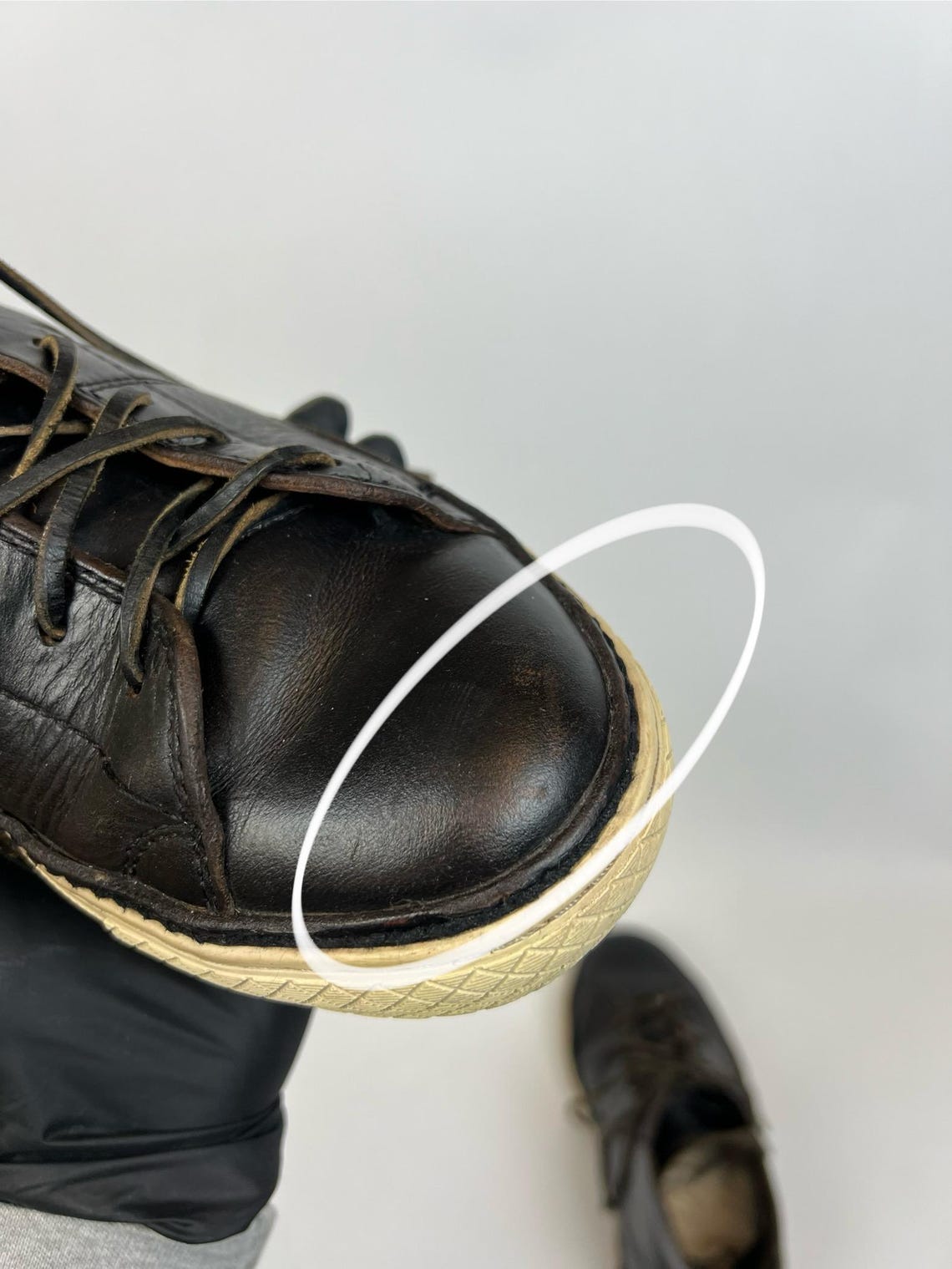 Frye Mens Leather Boots Black 8,5, foto 3 di 5