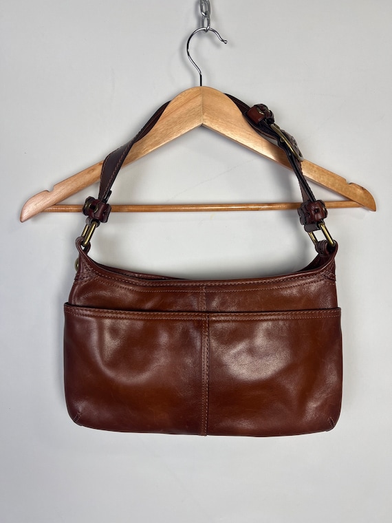 Coach | Bags | Coach Vintage Y2k Tan Leather Silver Studded