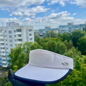 Vintage Oakley Visior Y2K Hat Cap White