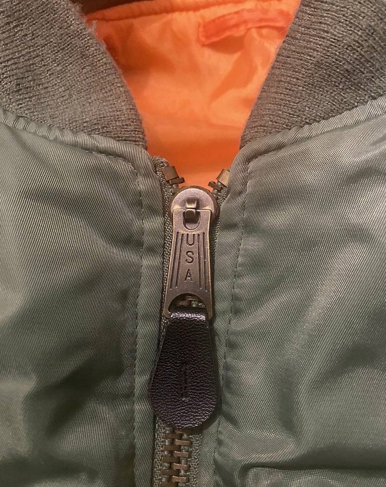 Blouson Bombardier Vintage USAF Homme Taille L – MA-1 Aviation Nylon